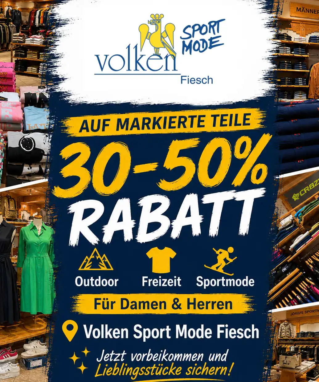 Auf markierte Teile 30% – 50%